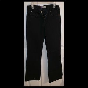Black bootcut wranglers